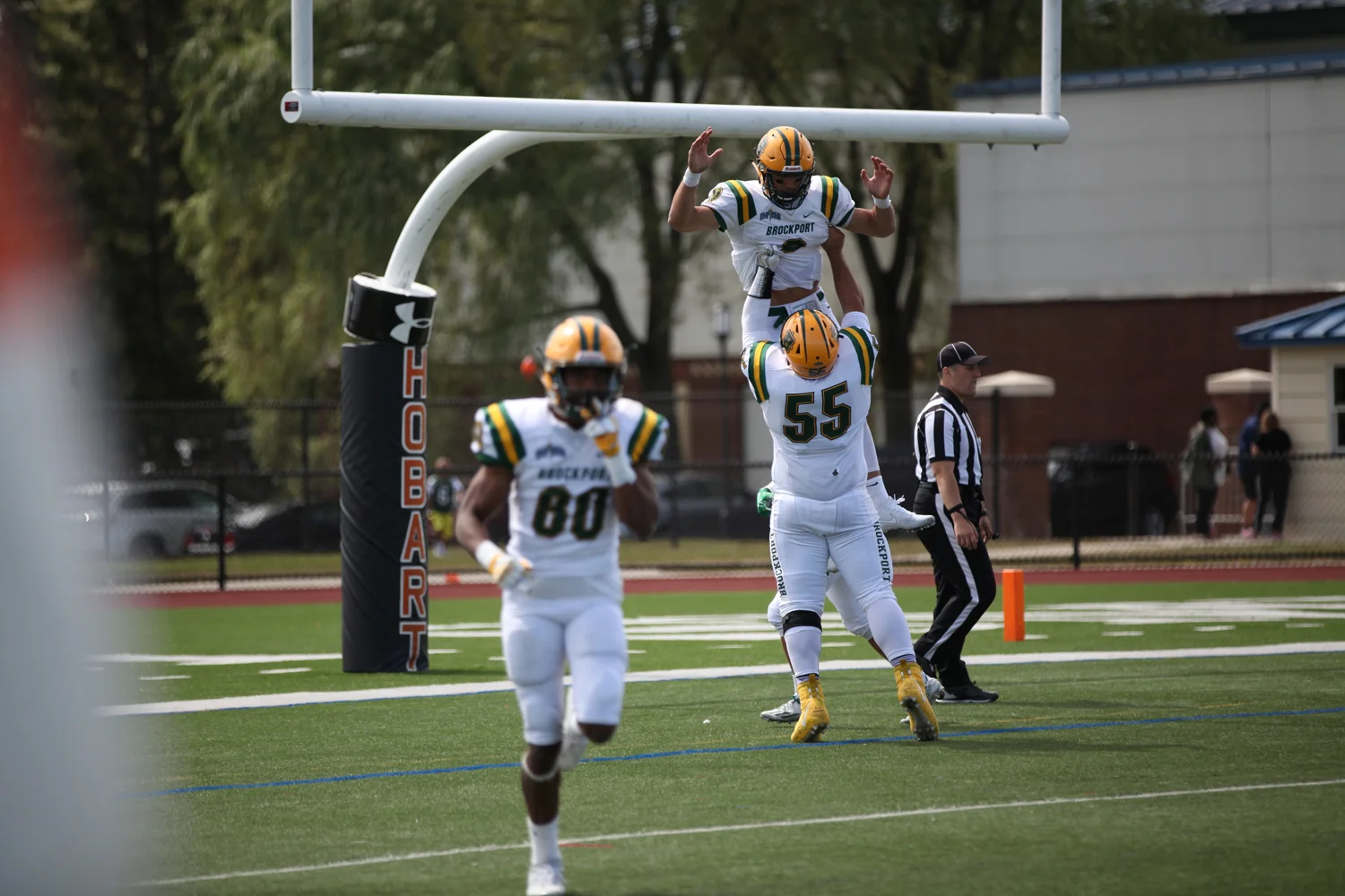 Brockport celebrate a TD