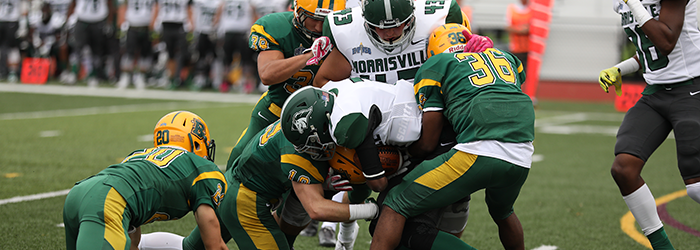 Brockport Golden Eagles with the gang tackle