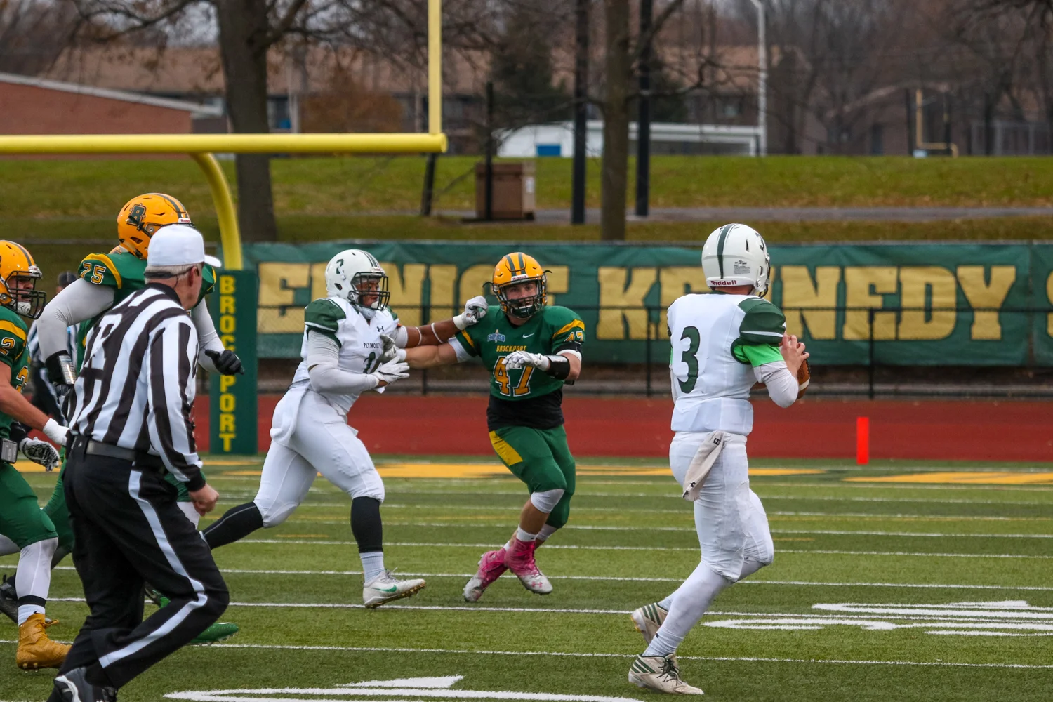 LB looking to get to the QB