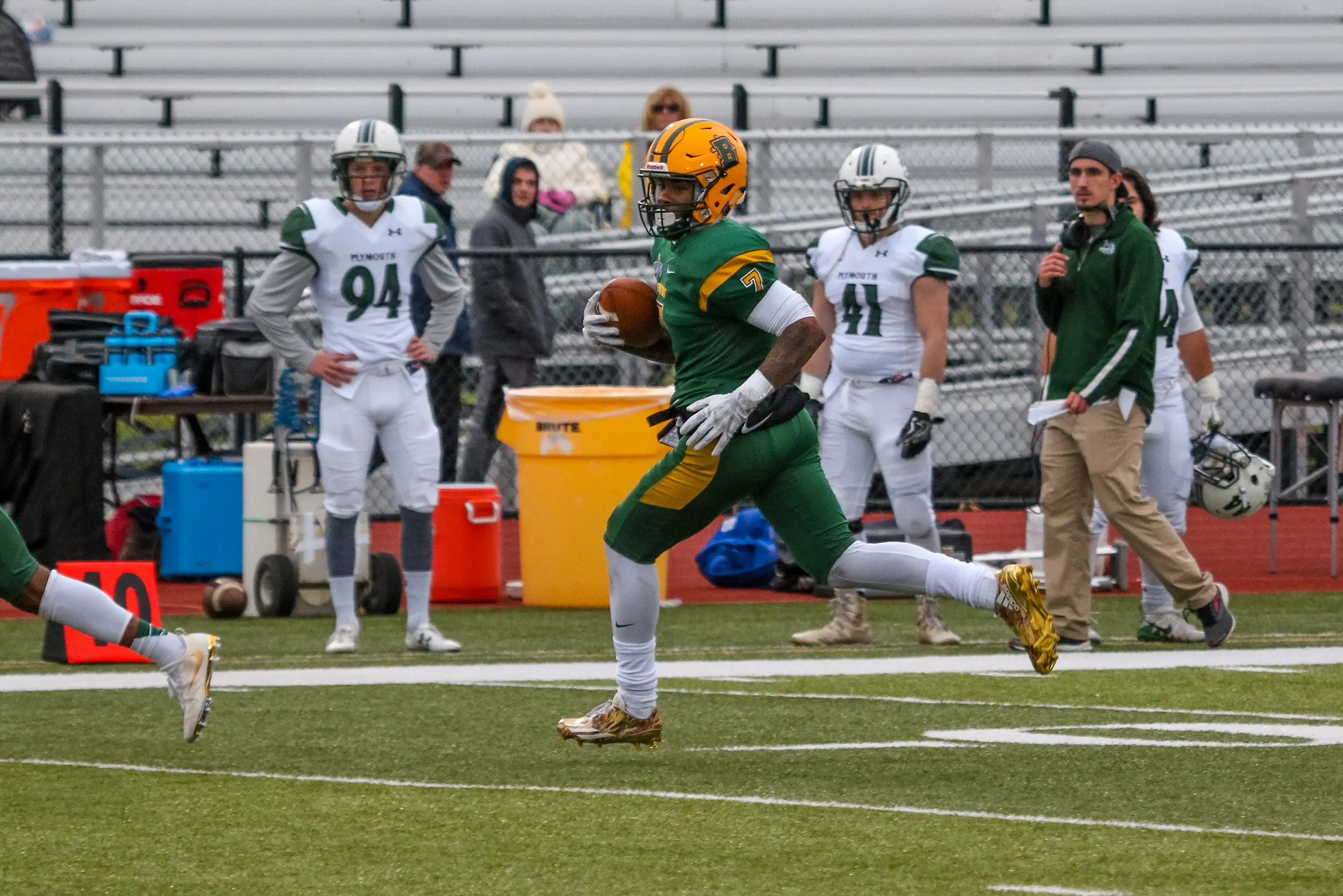 Undefeated Effort Football RB looking for space to run