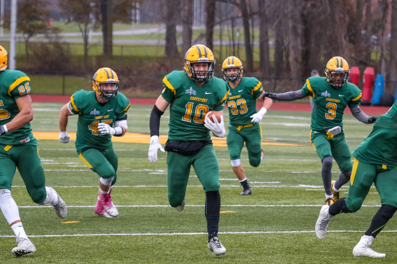 Touchdown for the Brockport defense