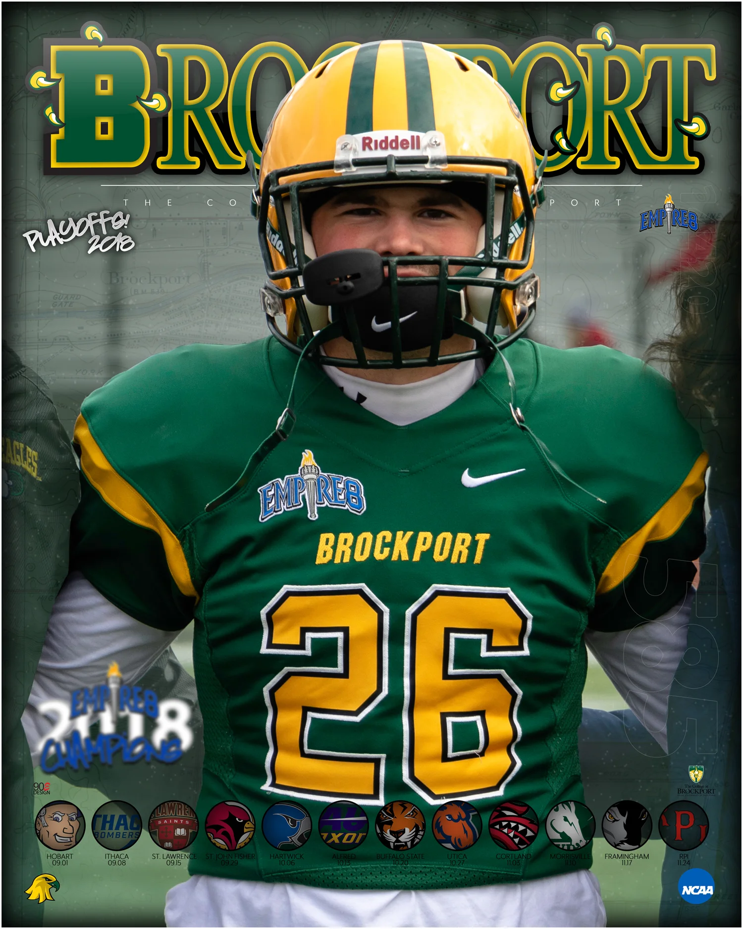 Brockport Football Player CJ Bergmann