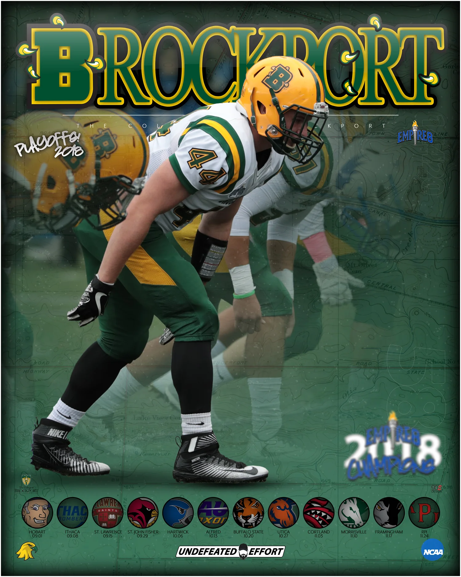 Brockport Football Player Casey Goldberg