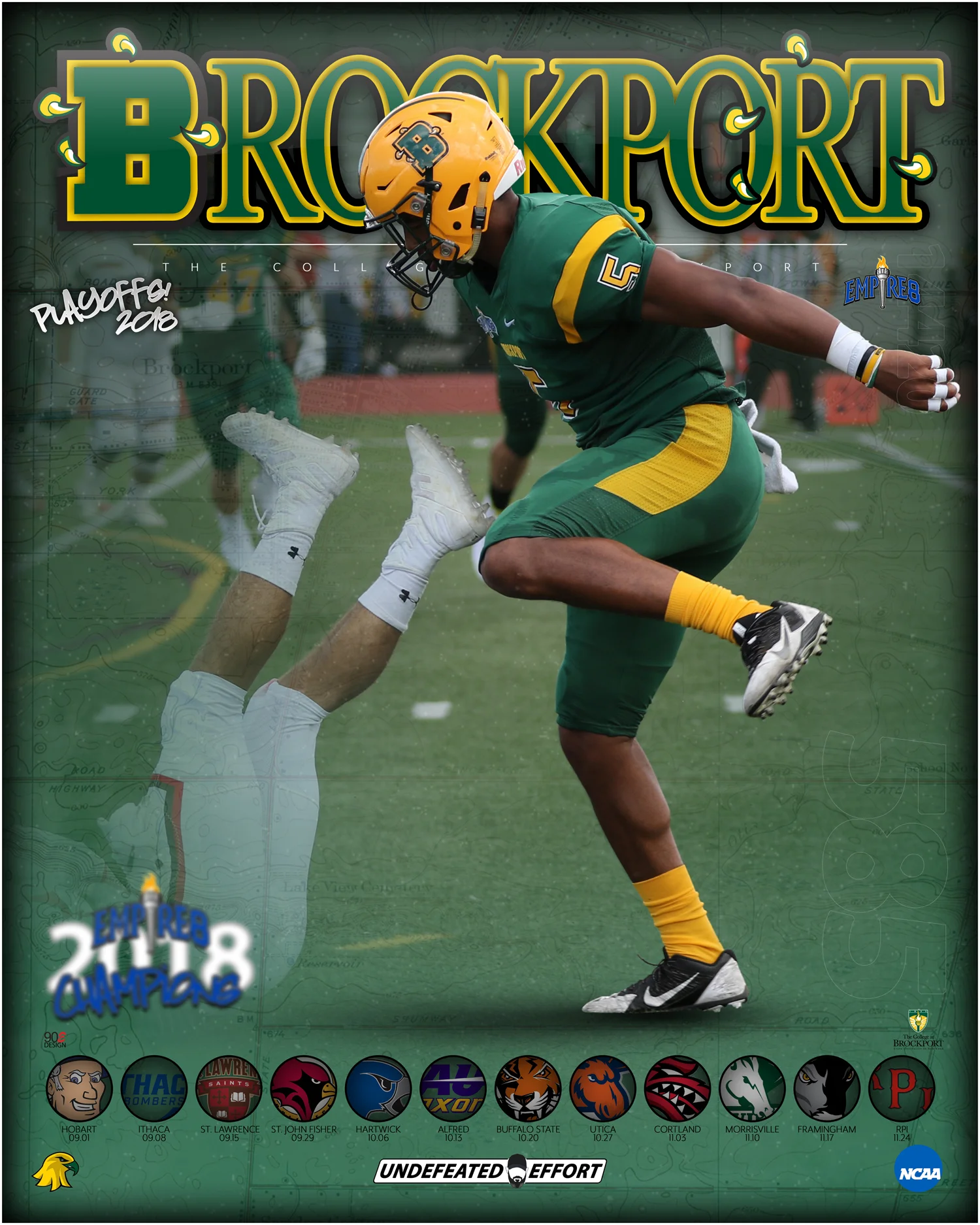 Brockport Football Player Cedric Campbell
