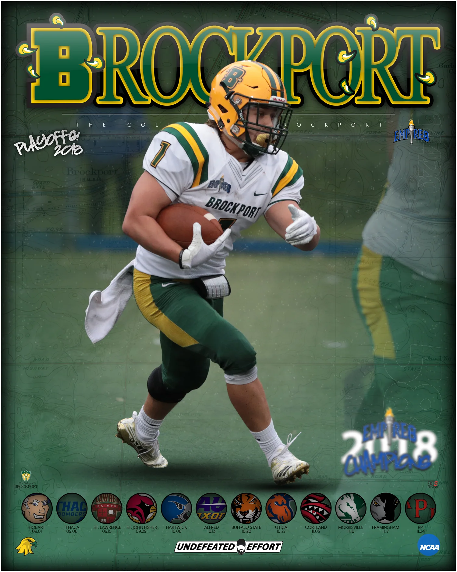 Brockport Football Player Christian Hollister