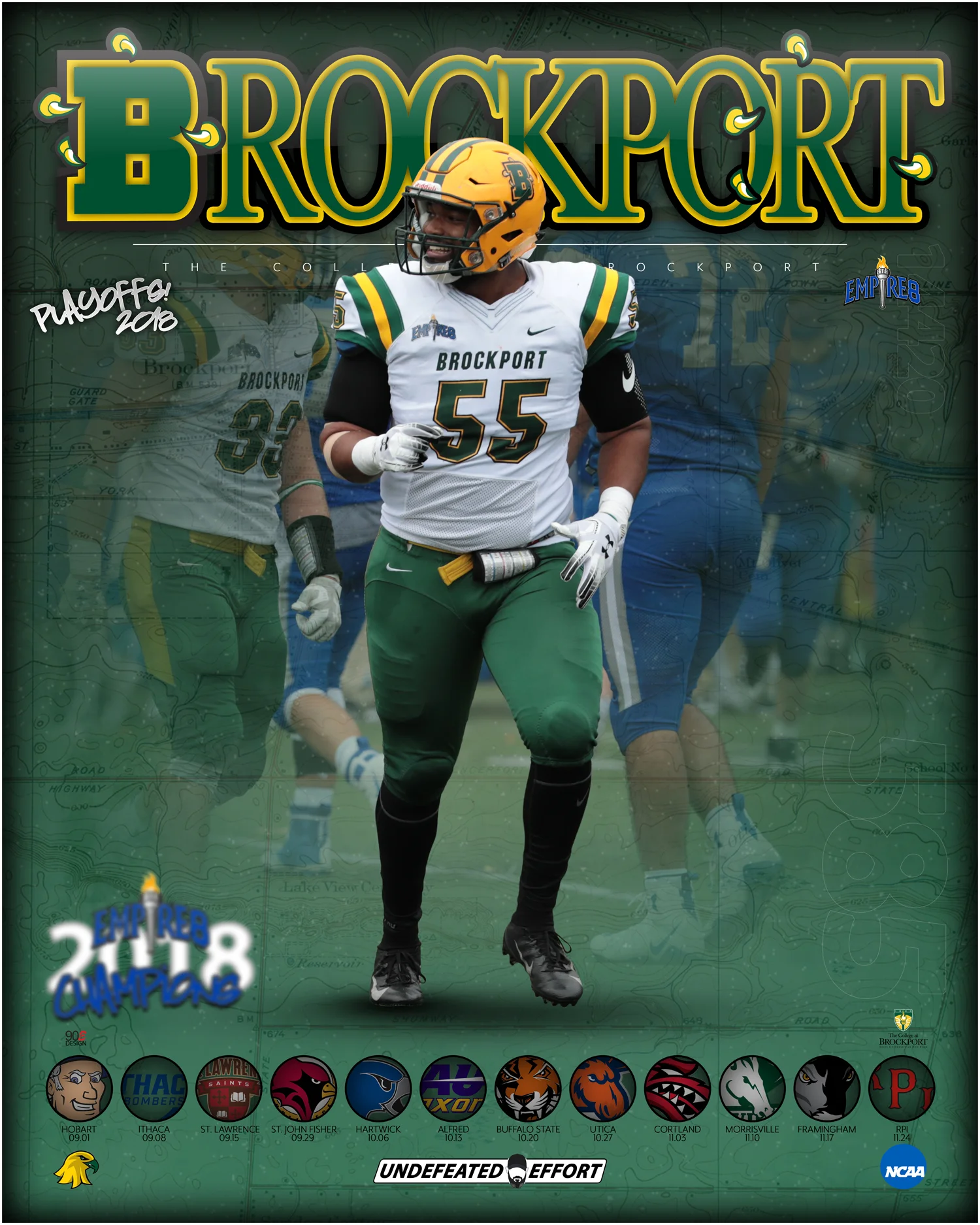 Brockport Football Player Darnell Phillips
