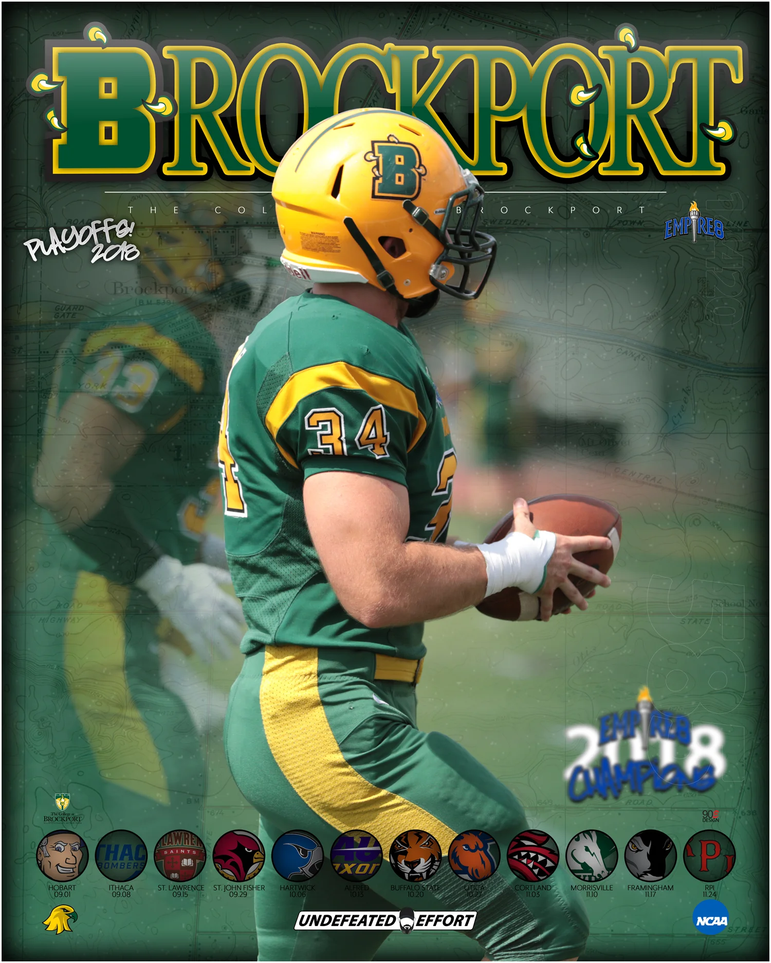 Brockport Football Player Dylan Royce