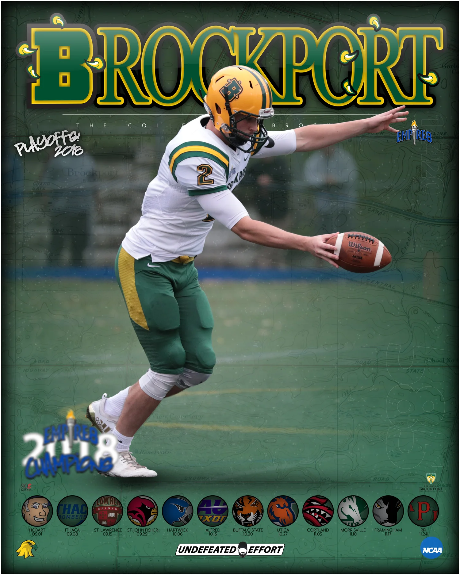 Brockport Football Player Eric Yaeger