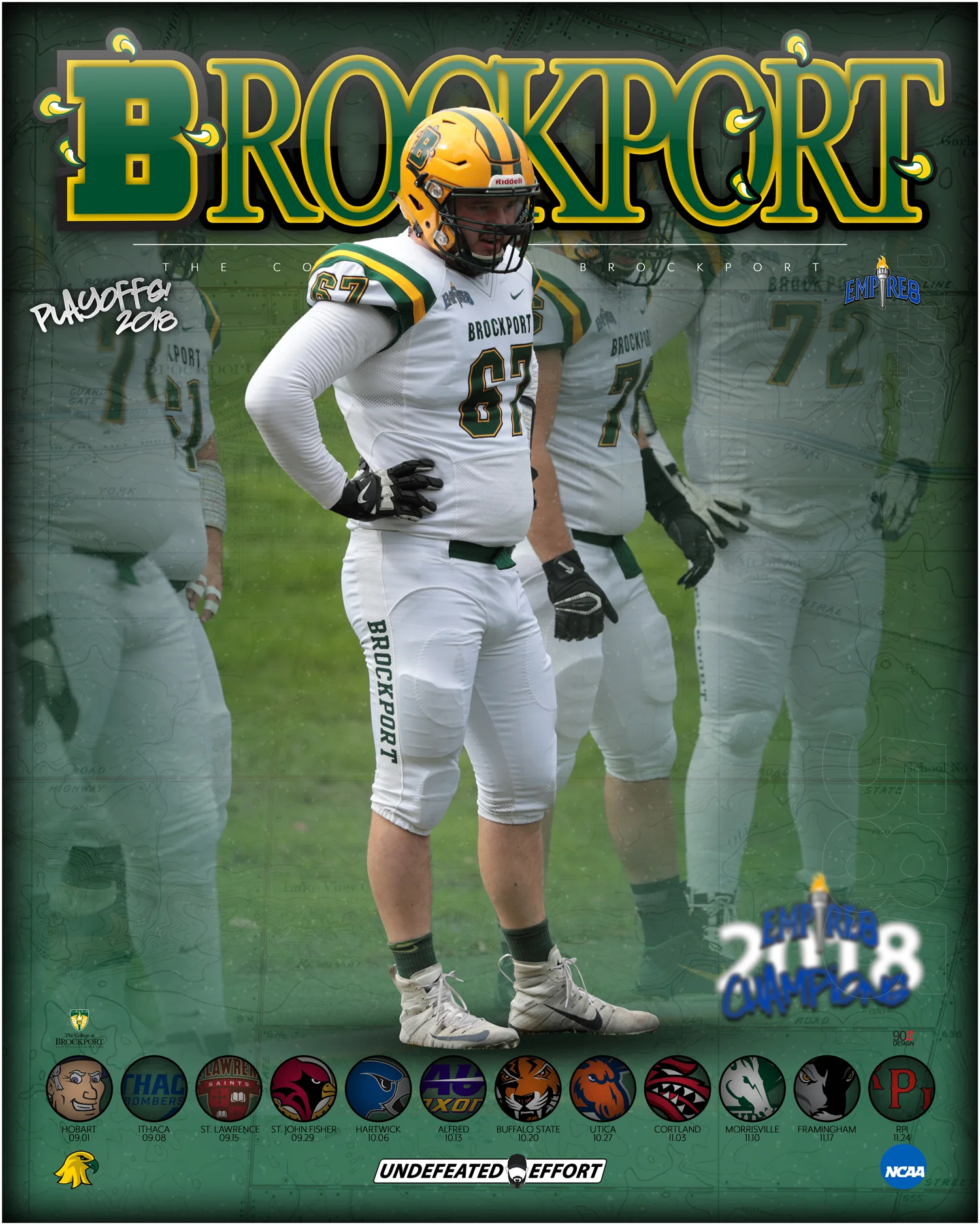 Brockport Football Player Jacob Walker