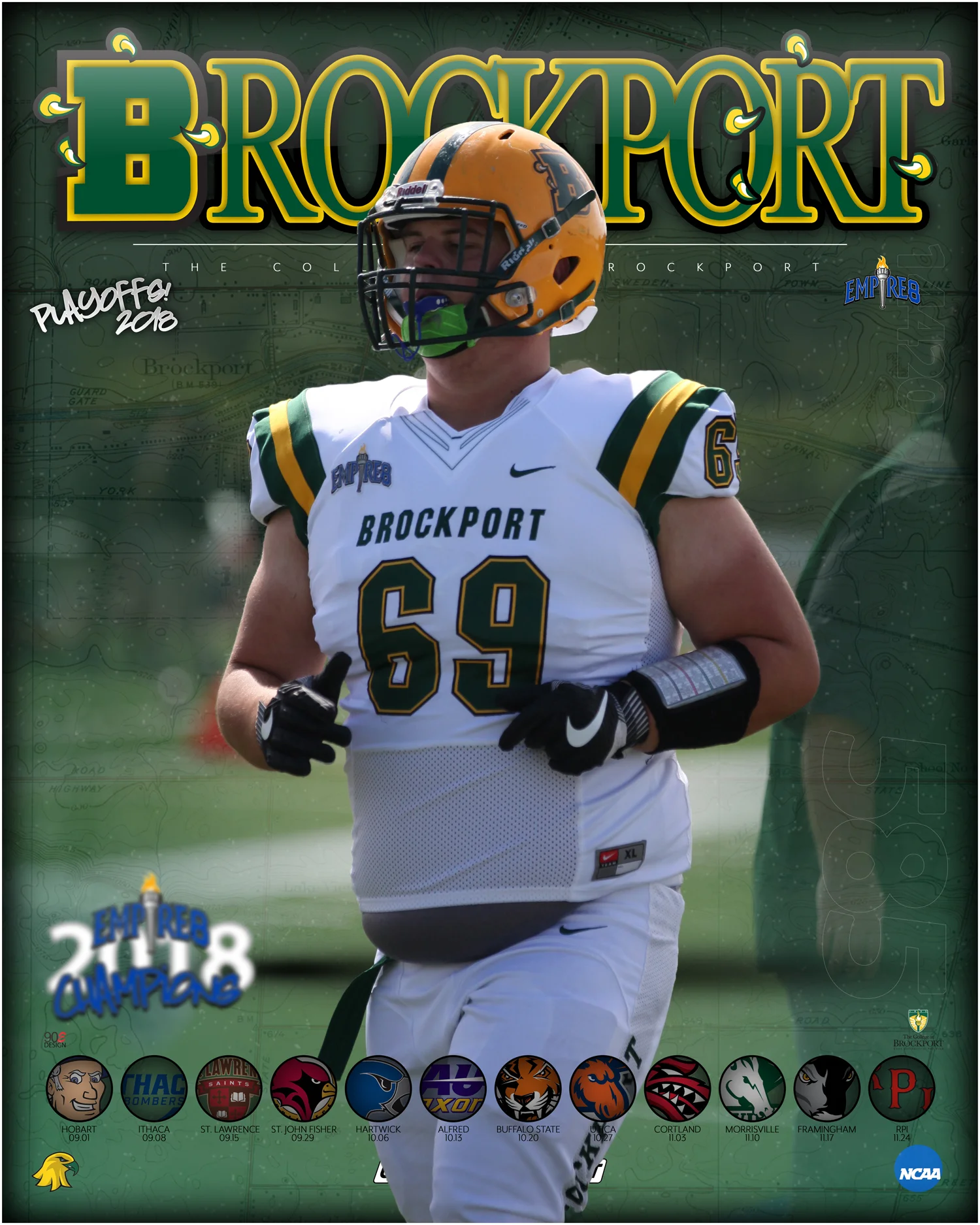 Brockport Football Player Justice Honsinger
