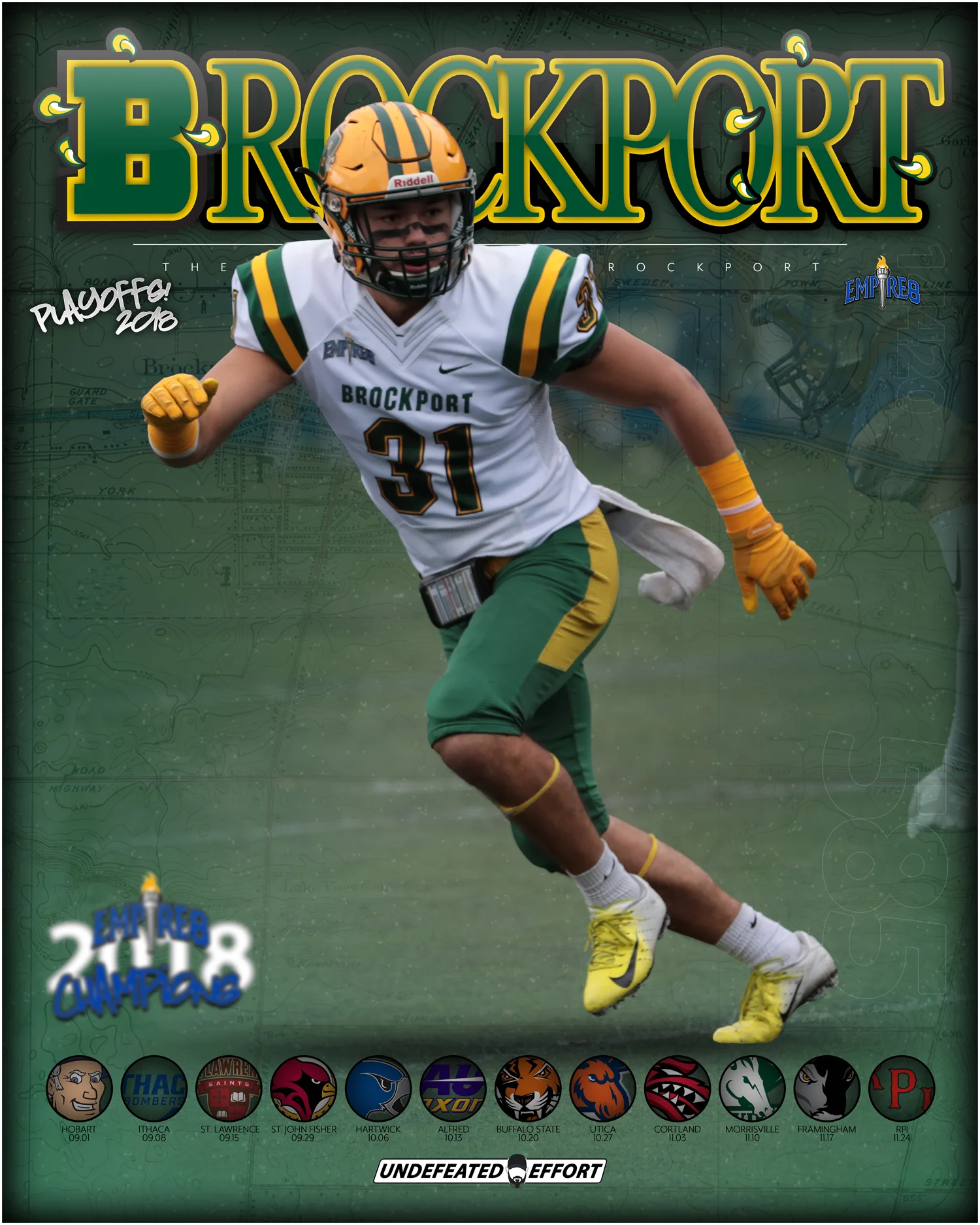 Brockport Football Player Matt Arita