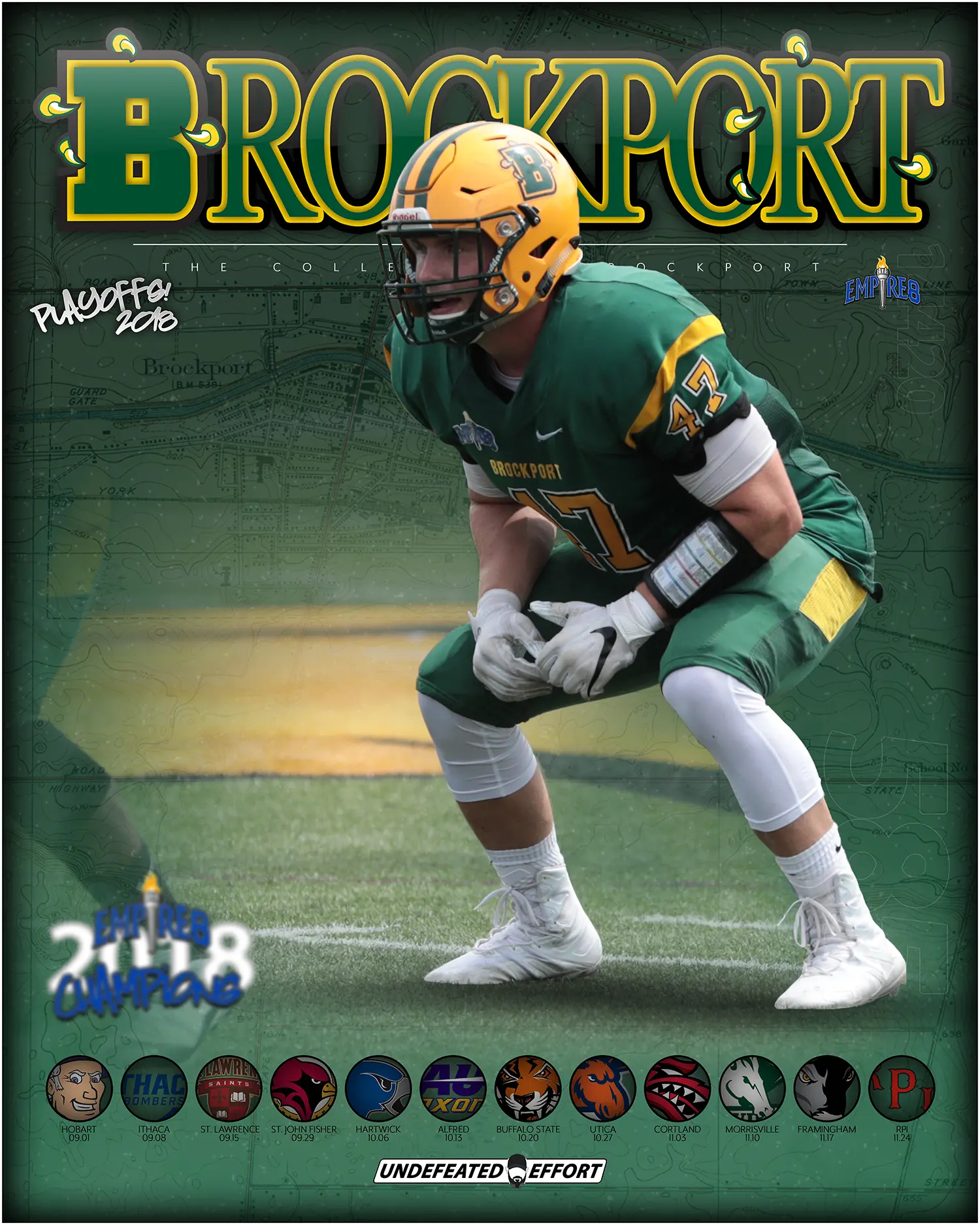 Brockport Football Player Matt Szymanski