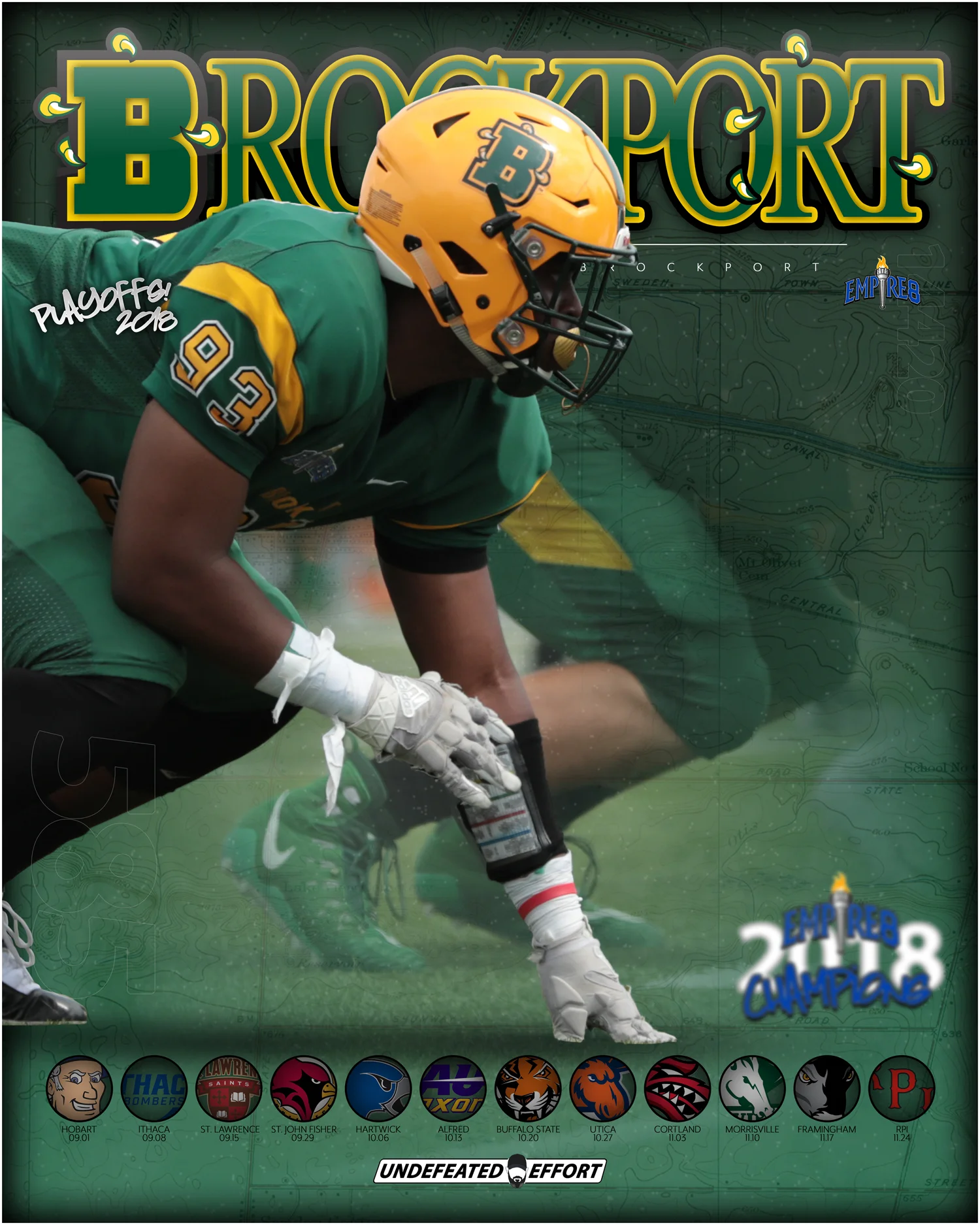 Brockport Football Player Terry McDonald