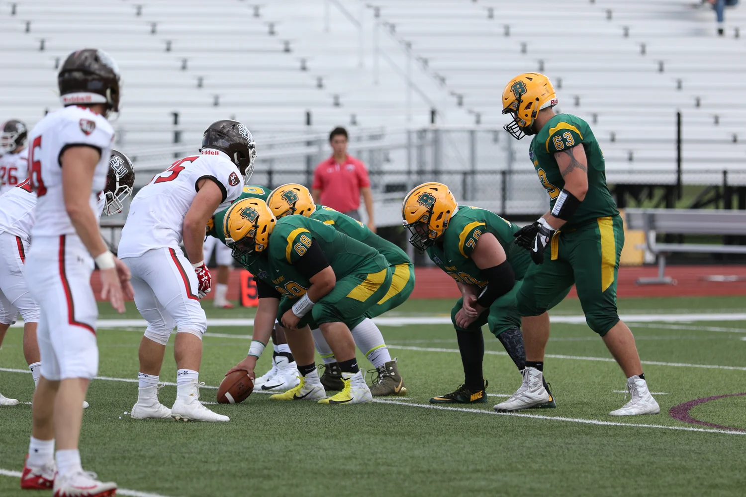 Brockport Offense getting ready for the play