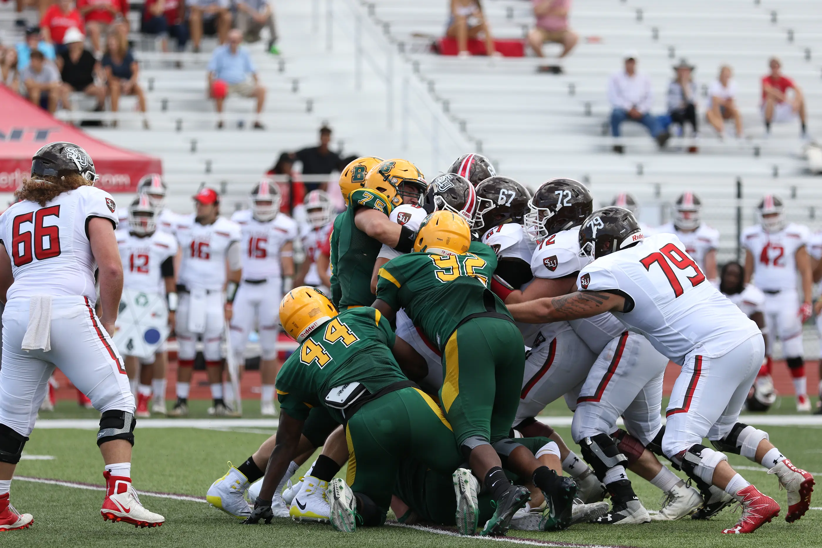 Brockport defense making the stop