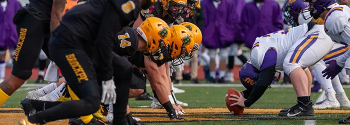Brockport Golden Eagles special teams ready to rush the punter