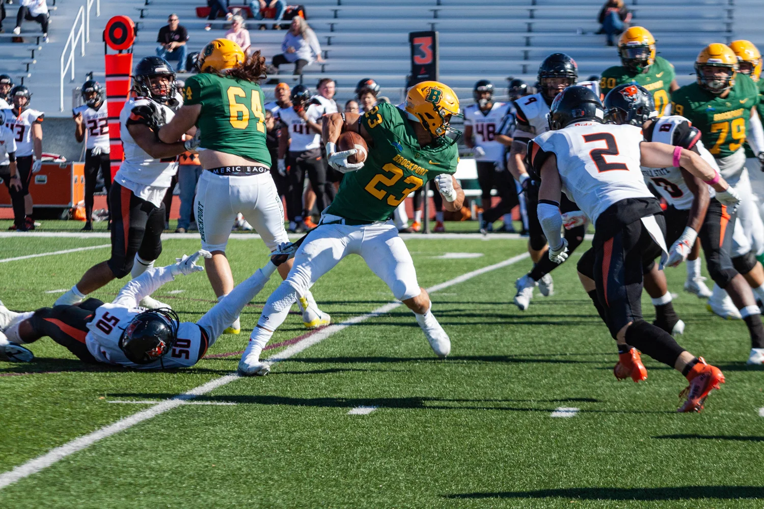 RB running through the tackle