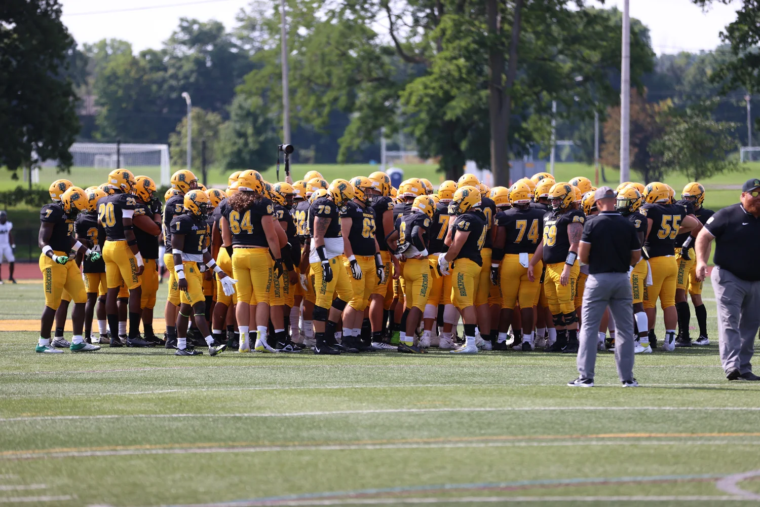 Pregame huddle