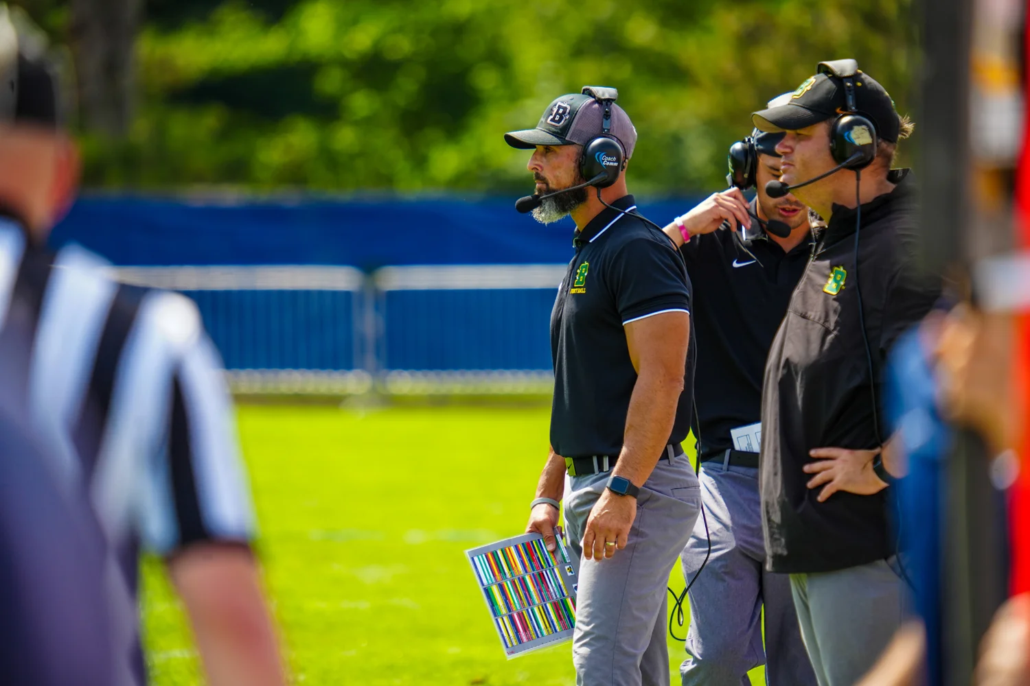 Coach watching over his squad