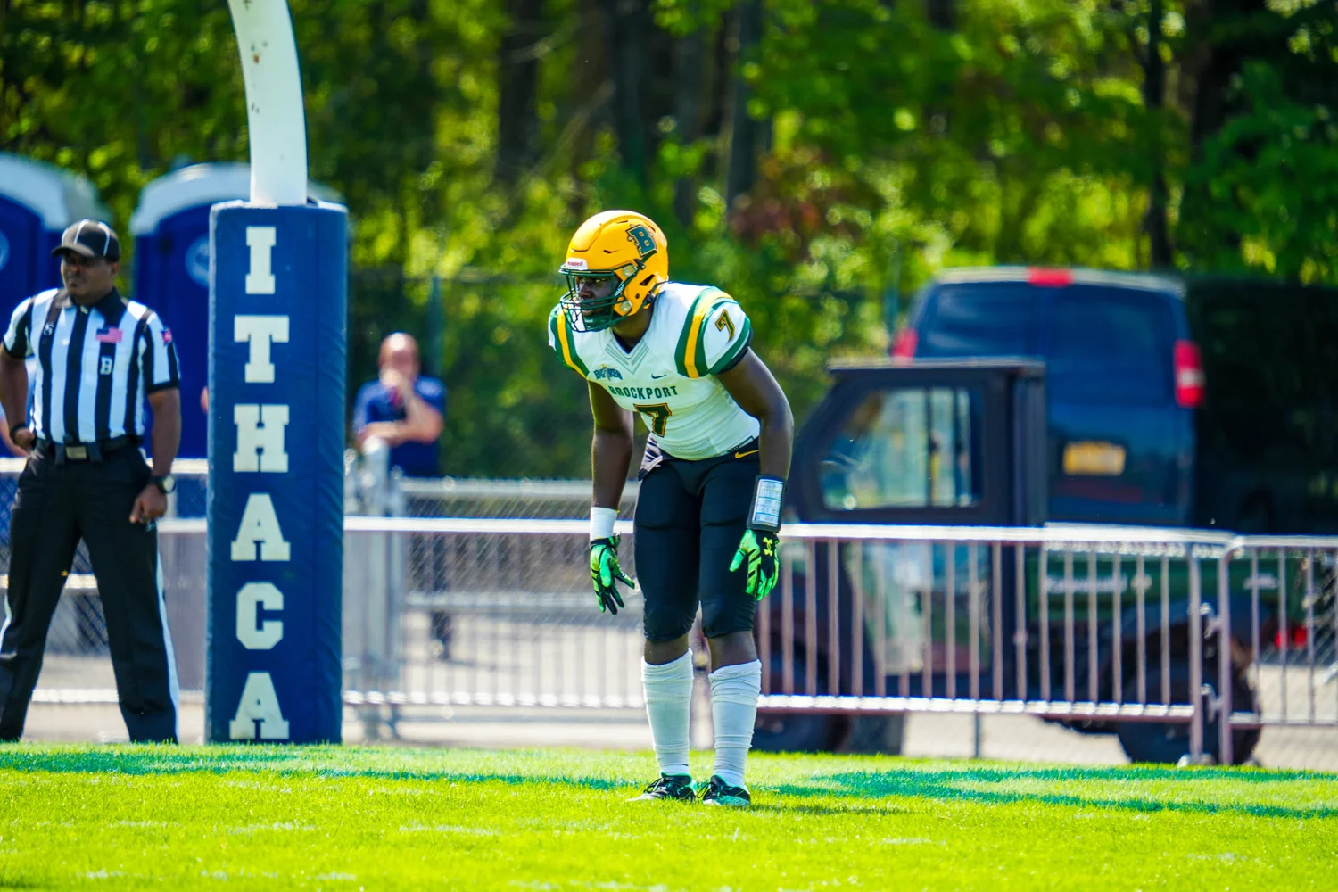 Brockport player ready for the play