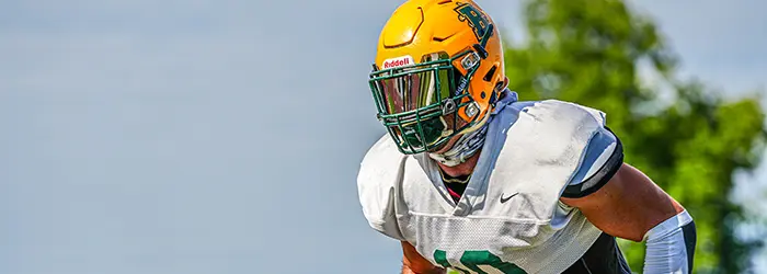 Brockport Golden Eagle running back during practice