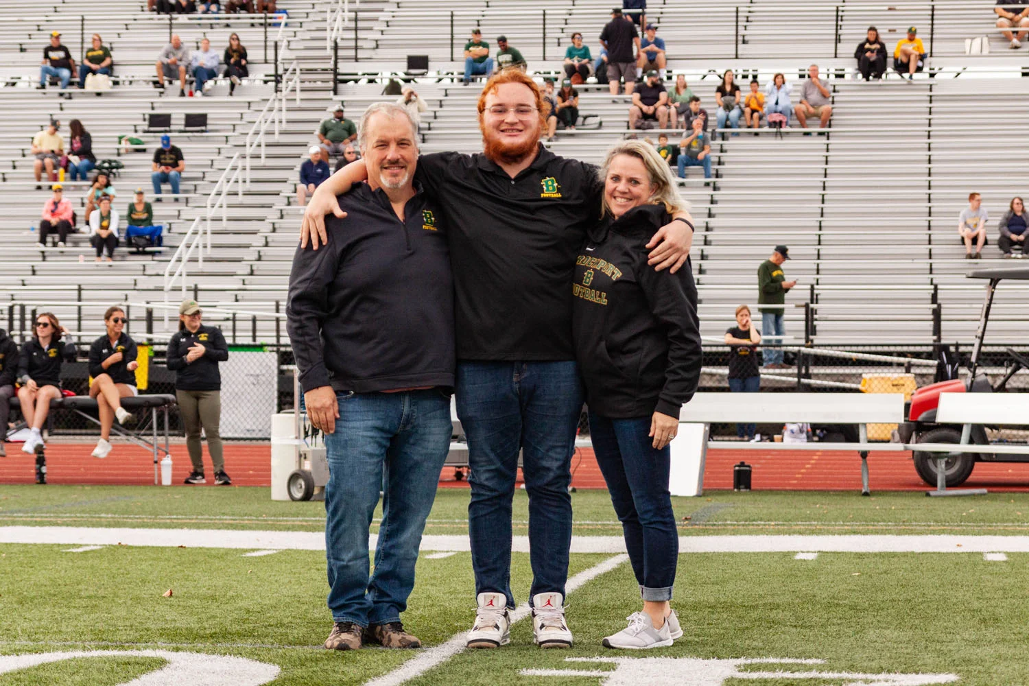 Brockport Football player and Family