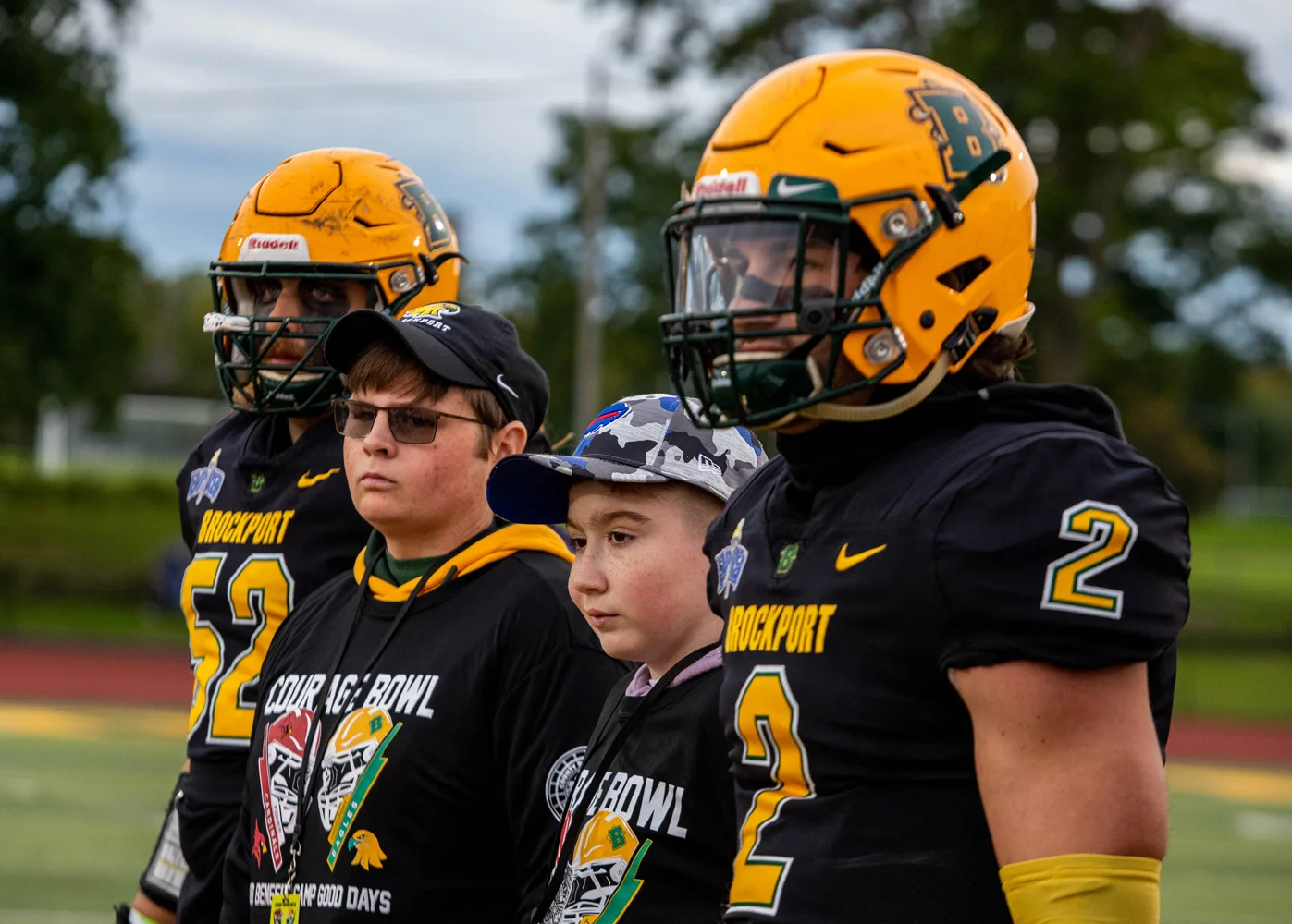 Captains at the coin toss