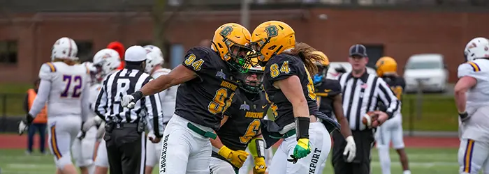Brockport defenders fired up after a big play