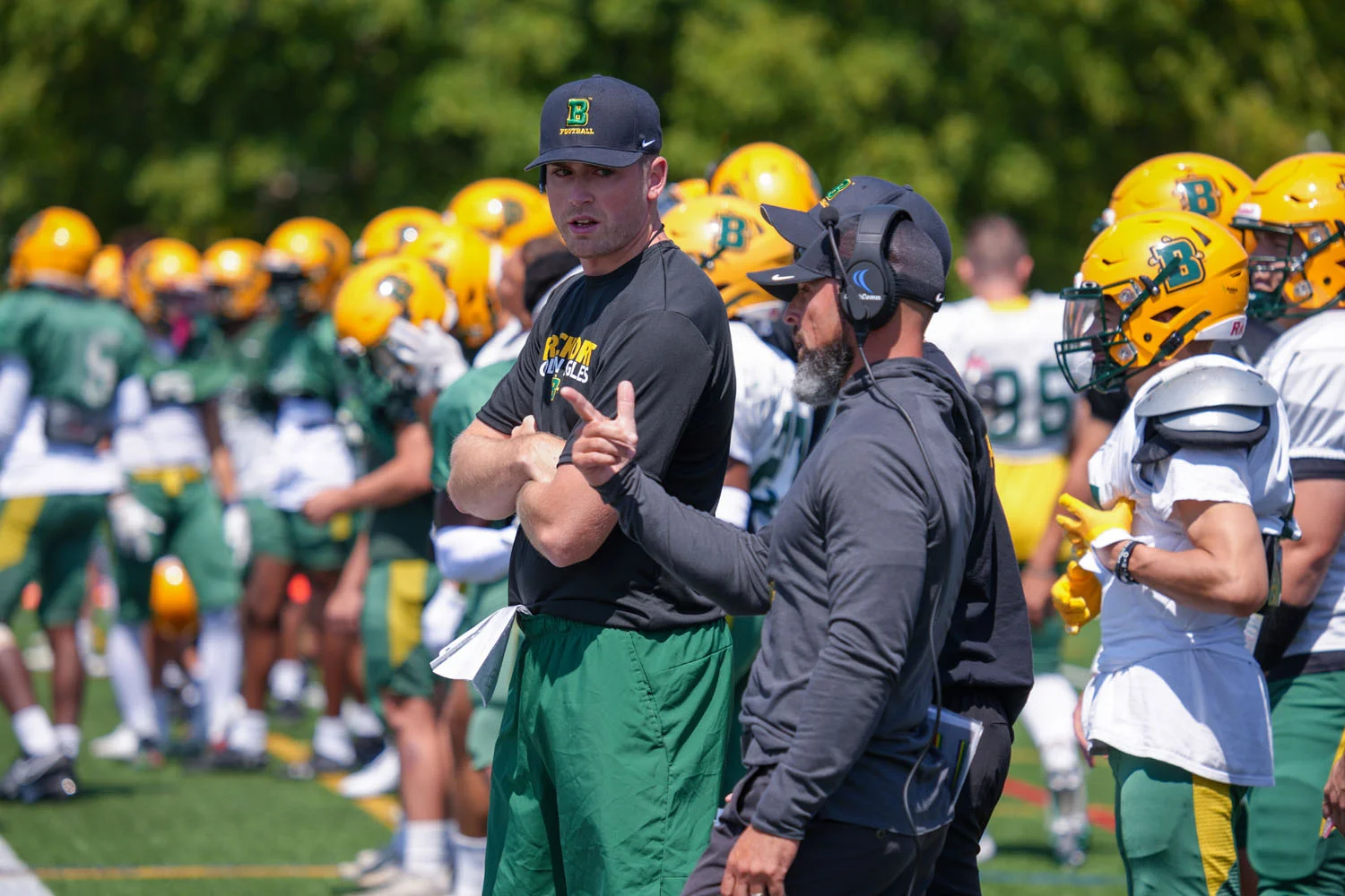 Coaches talking about the play against Hobart