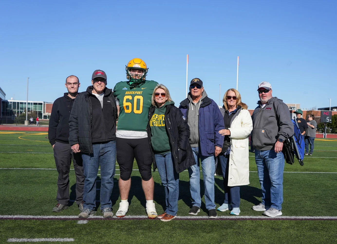 Brockport Football Senior and family - Colin Wiley