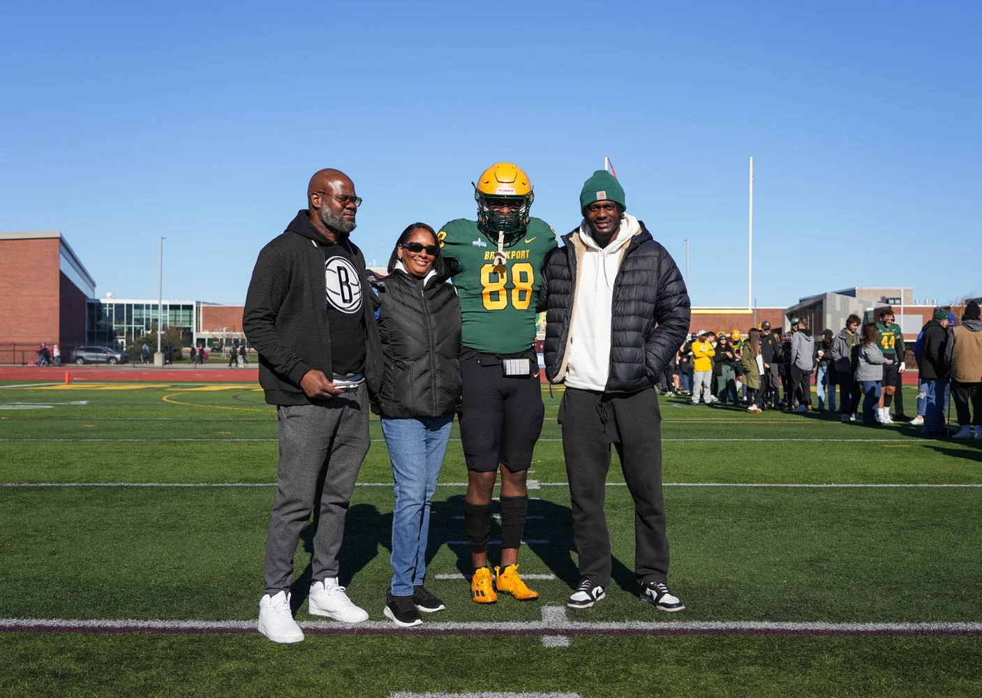 Brockport Football Senior and family - Myles Goddard