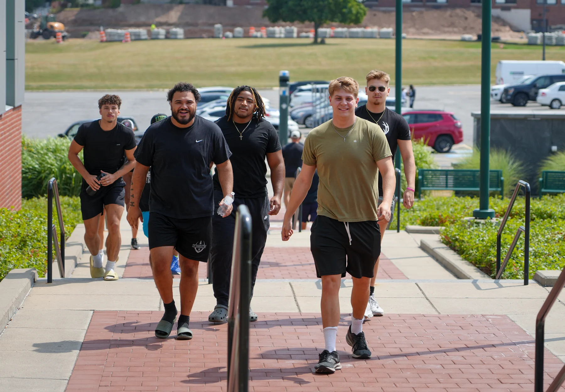 Brockport Football making their way to Check In