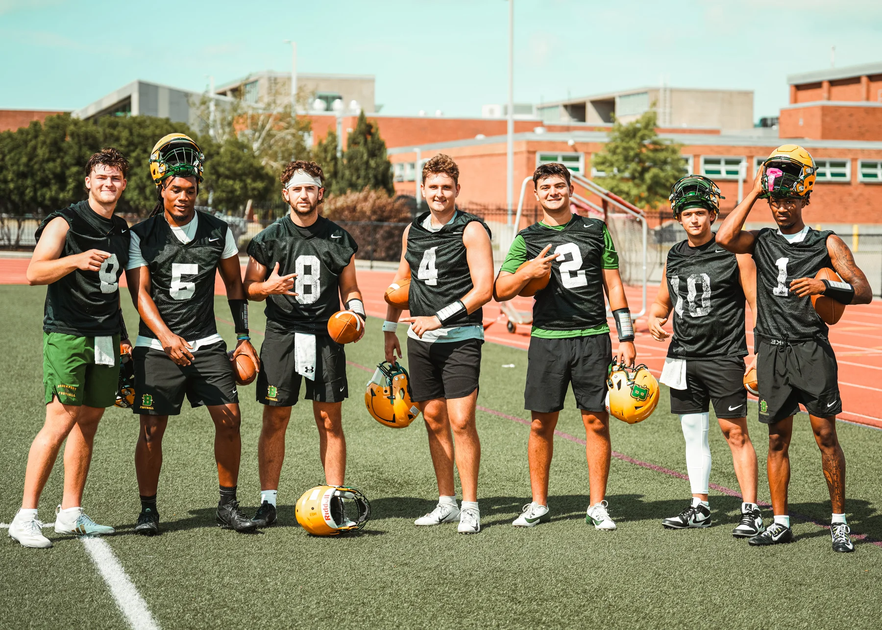All Smiles at Brockport Golden Eagles practice