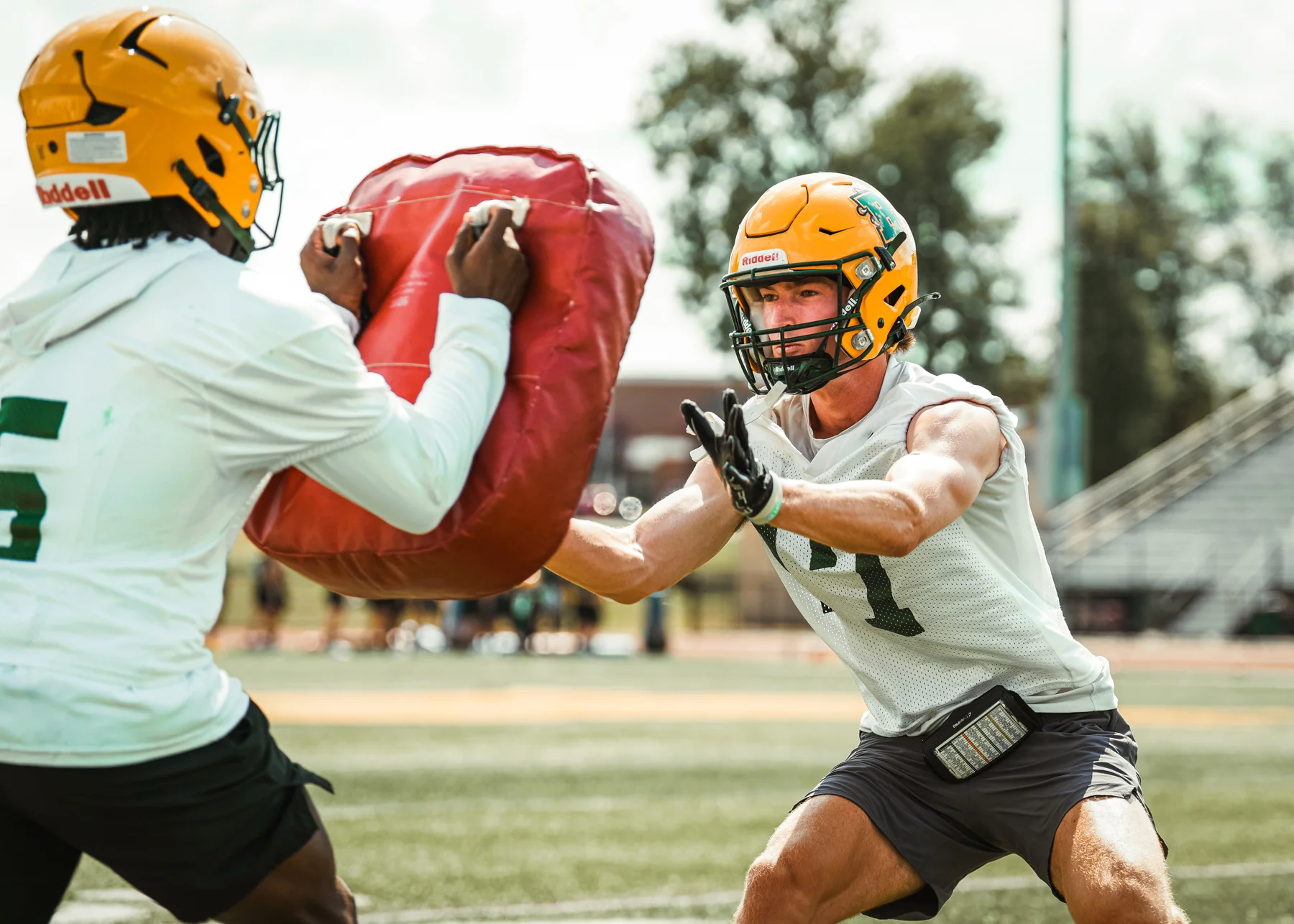 Getting after it in the drill