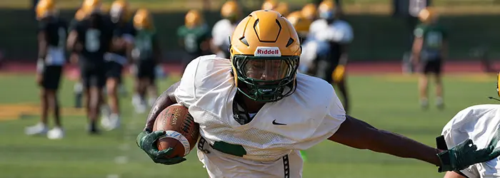 Brockport RB with the stiff arm