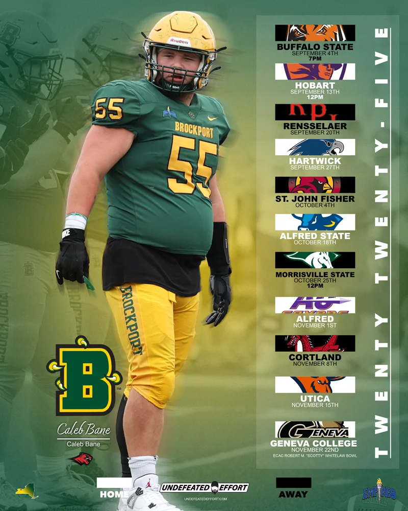 Brockport Football Senior - Caleb Bane