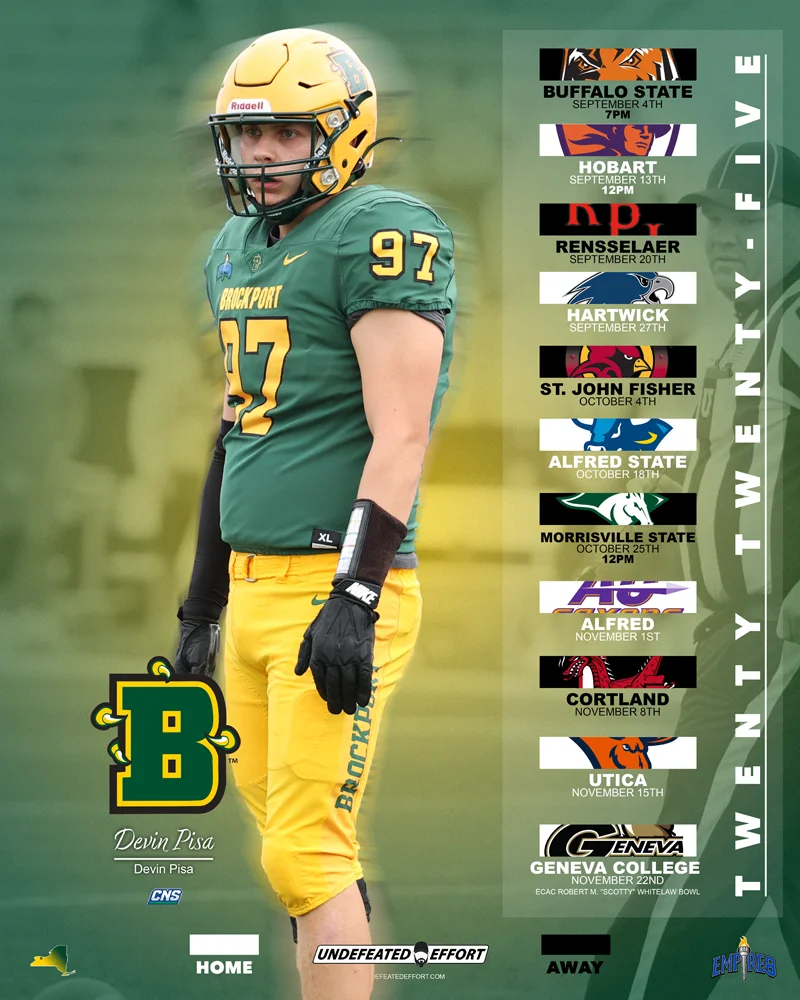 Brockport Football Senior - Devin Pisa
