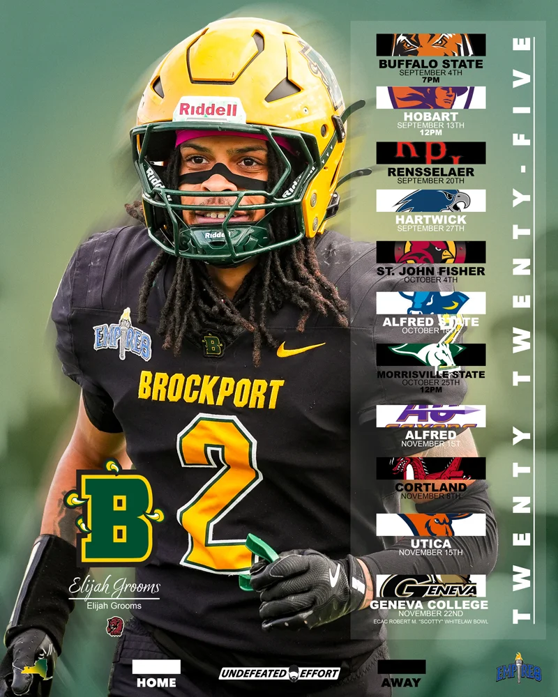 Brockport Football Senior - Elijah Grooms