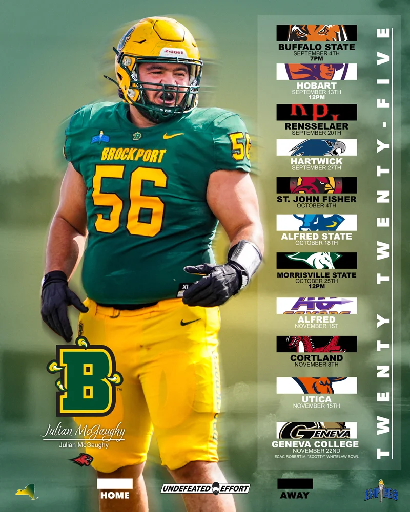 Brockport Football Senior - Julian McGaughy