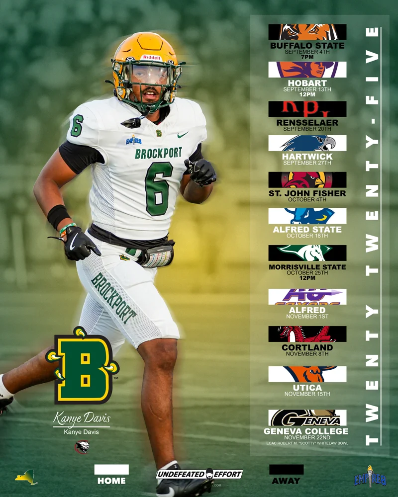 Brockport Football Senior - Kanye Davis