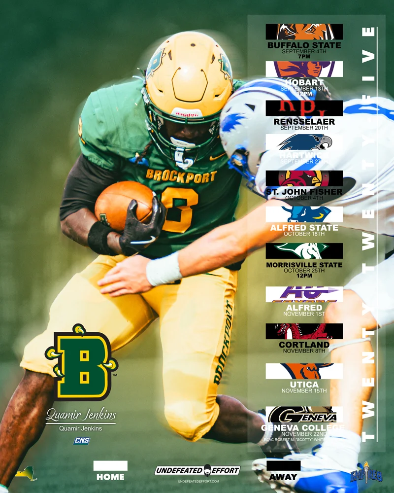 Brockport Football Senior - Quamir Jenkins
