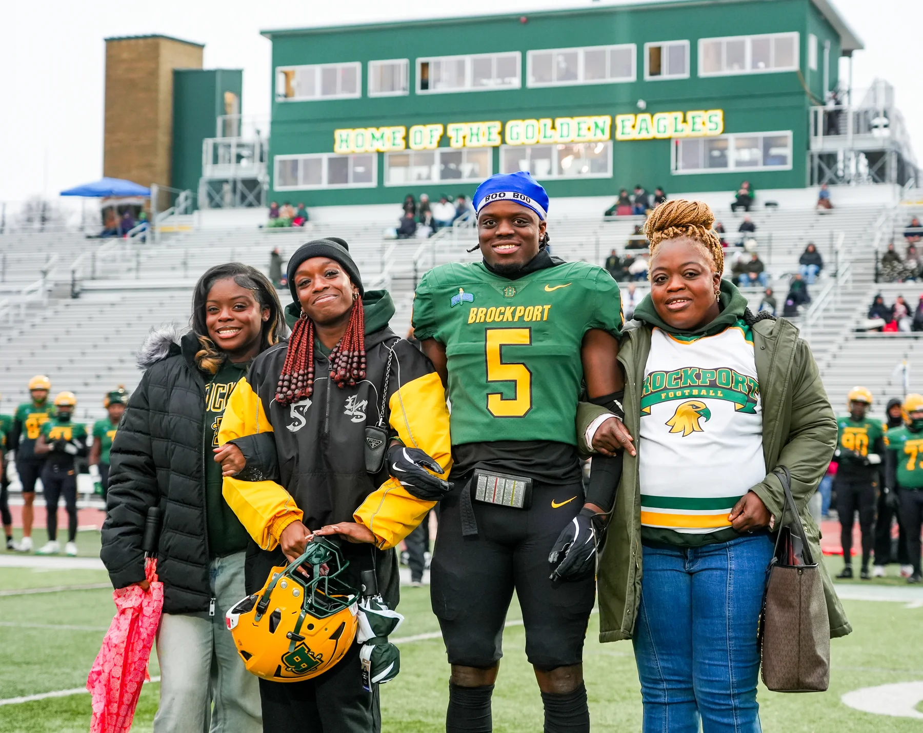 Brockport Senior Daniel Manneh and Family