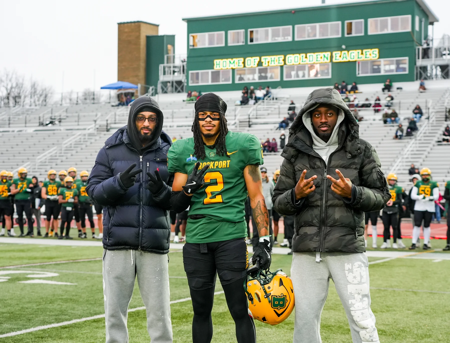 Brockport Senior Elijah Grooms and Family