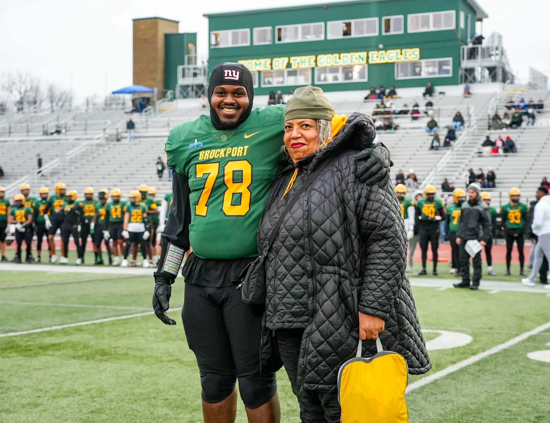 Brockport Senior Jalen White and Family