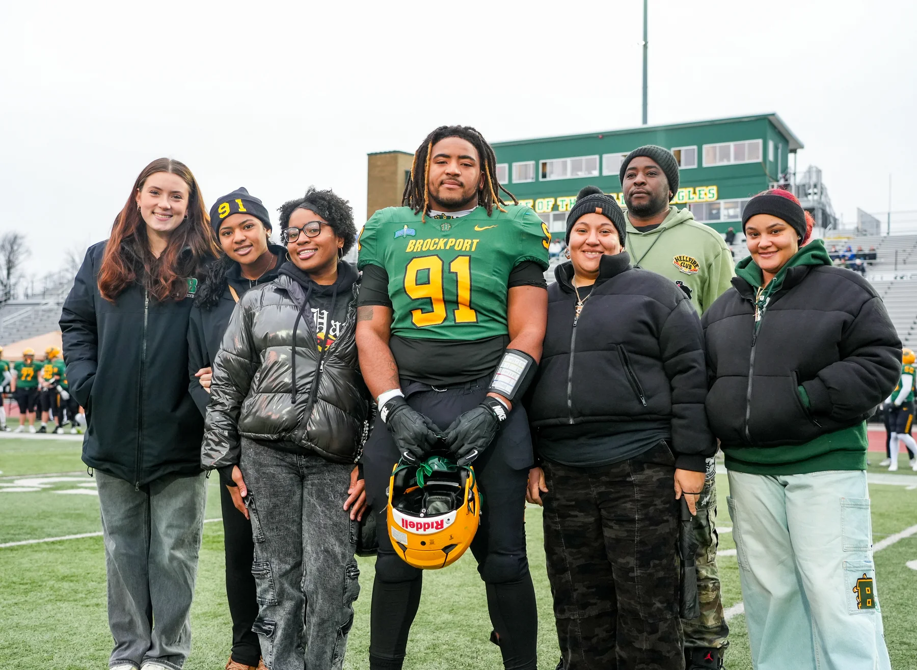 Brockport Football Senior and Family