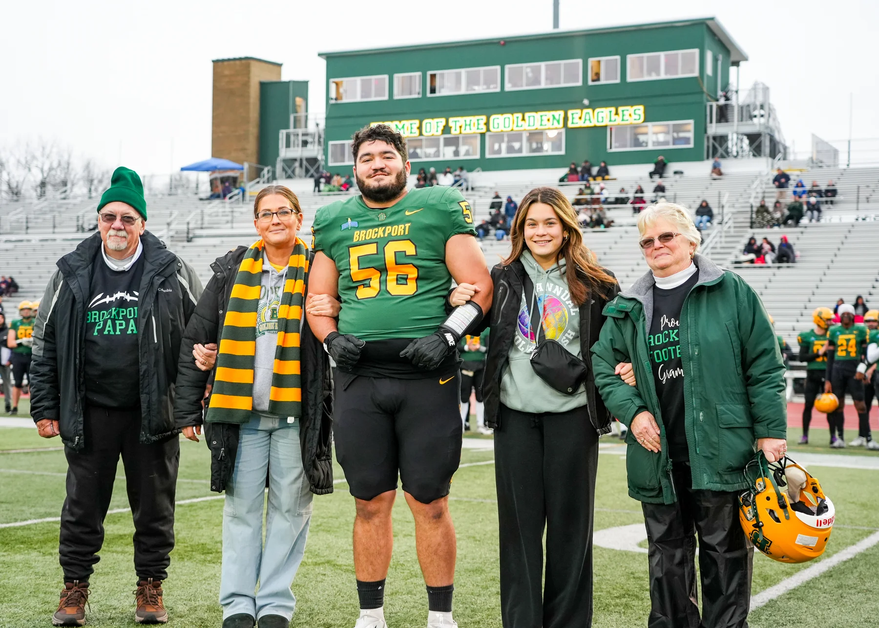 Brockport Senior Julian McGaughy and Family