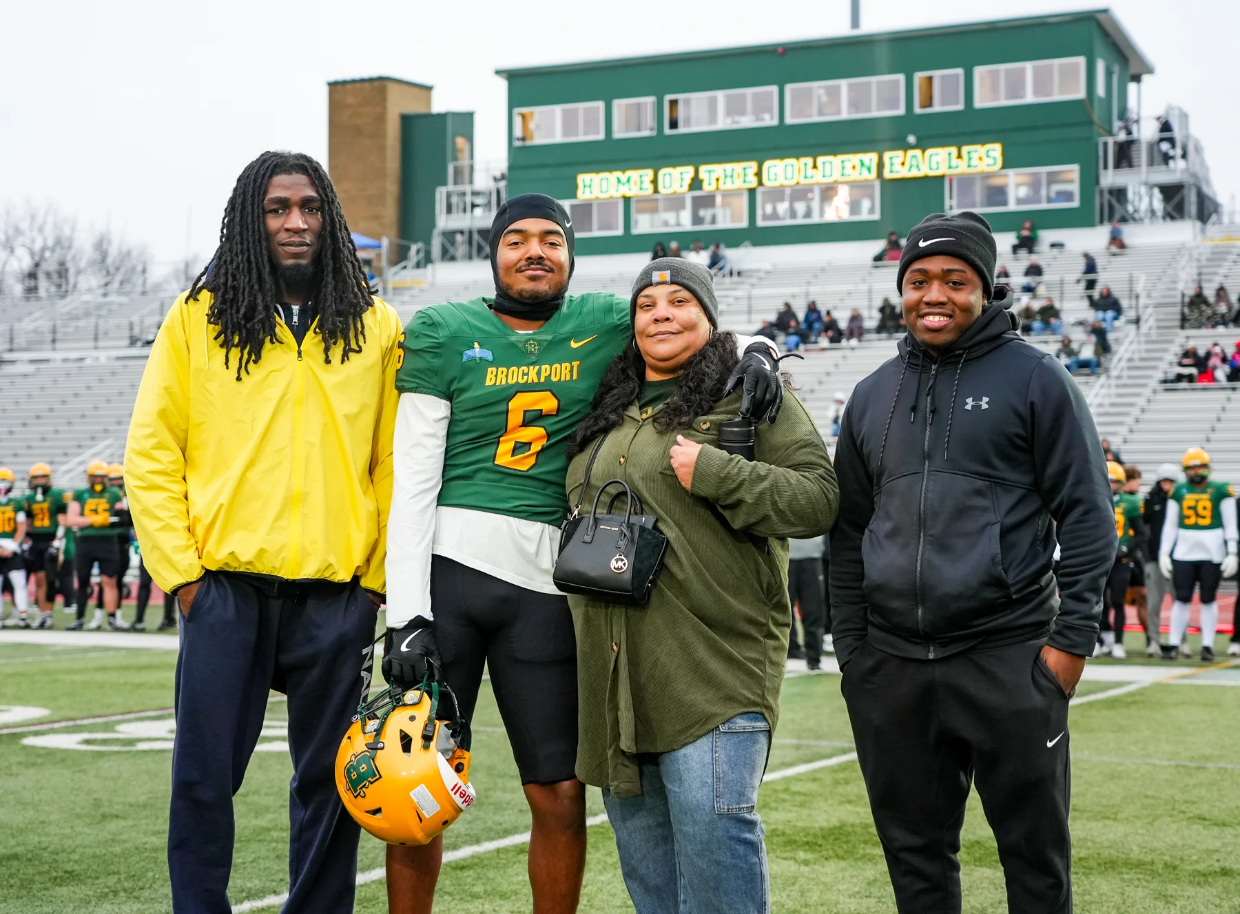 Brockport Senior Kanye Davis and Family