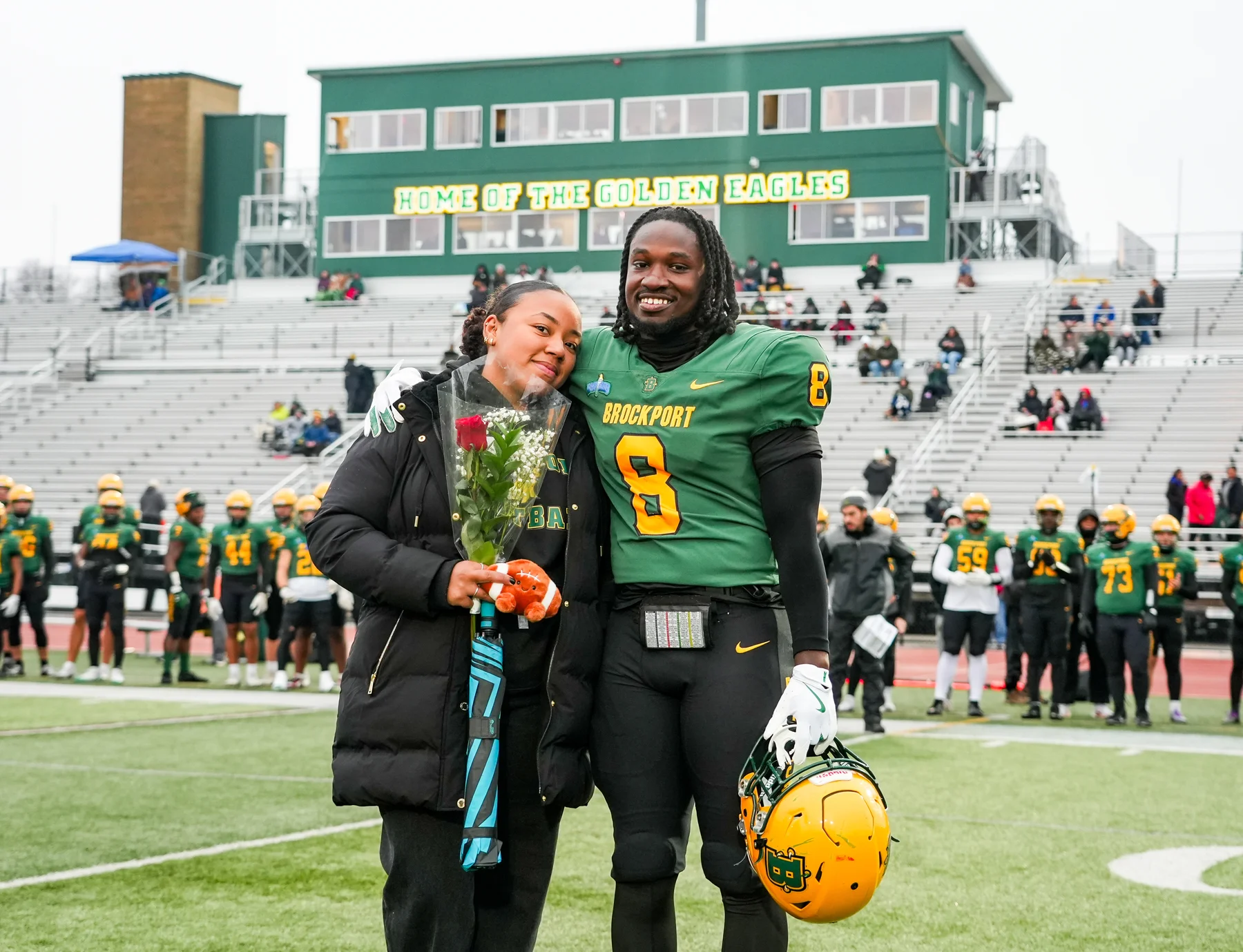 Brockport Senior Qumair Jenkins and Family