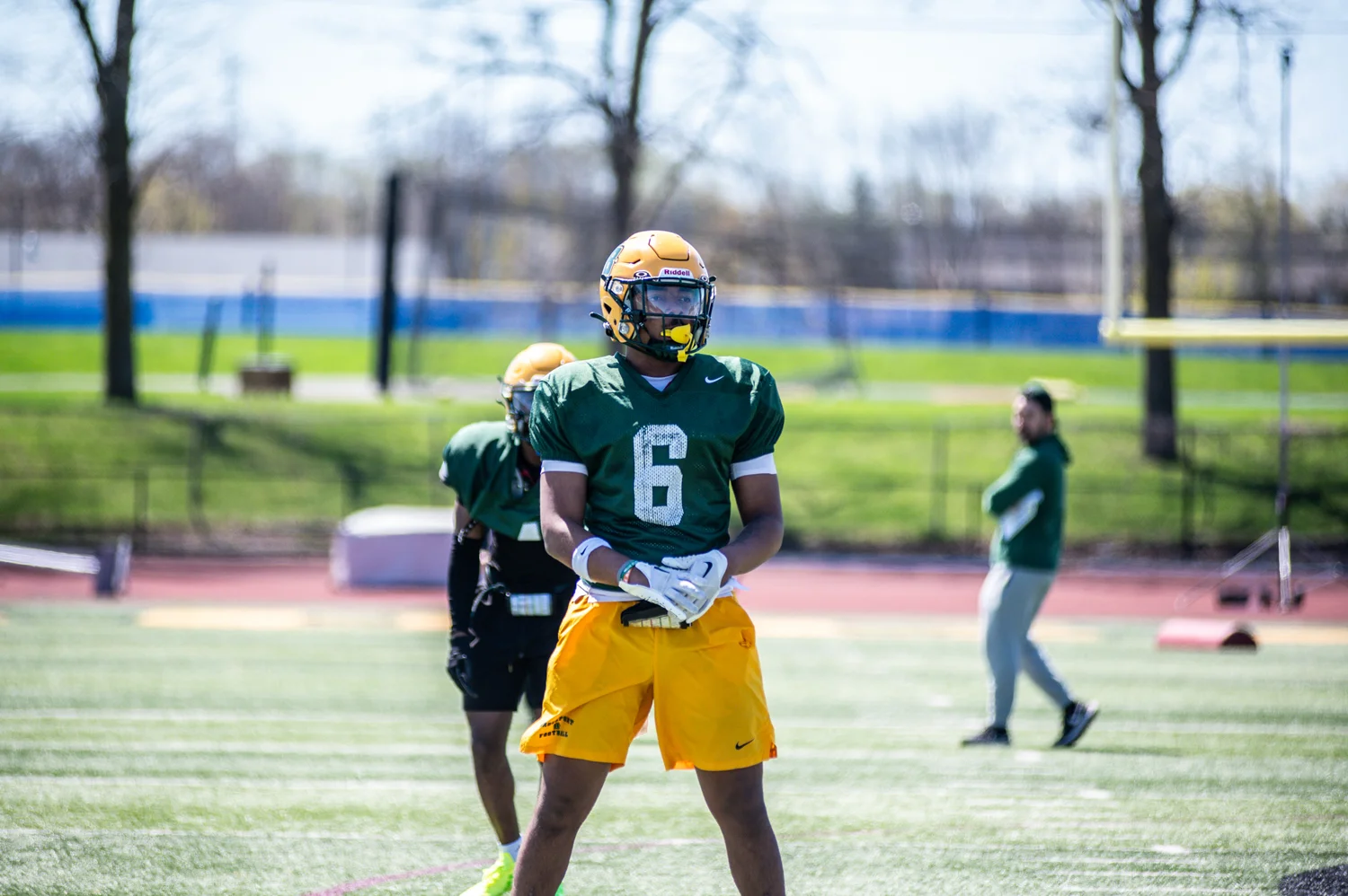 Brockport player ready for the play to begin