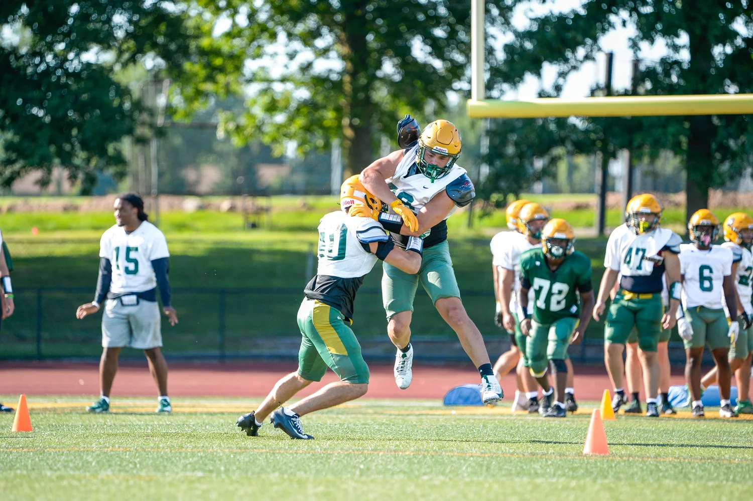 Brockport going up and over